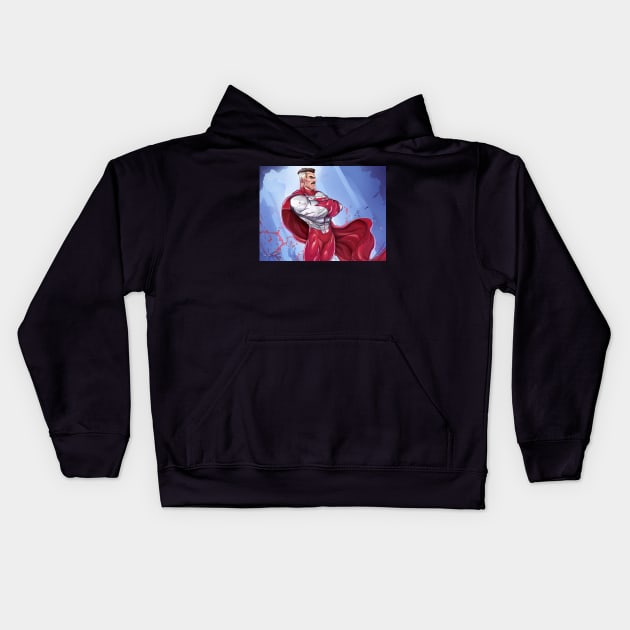 omniman Kids Hoodie by super villain